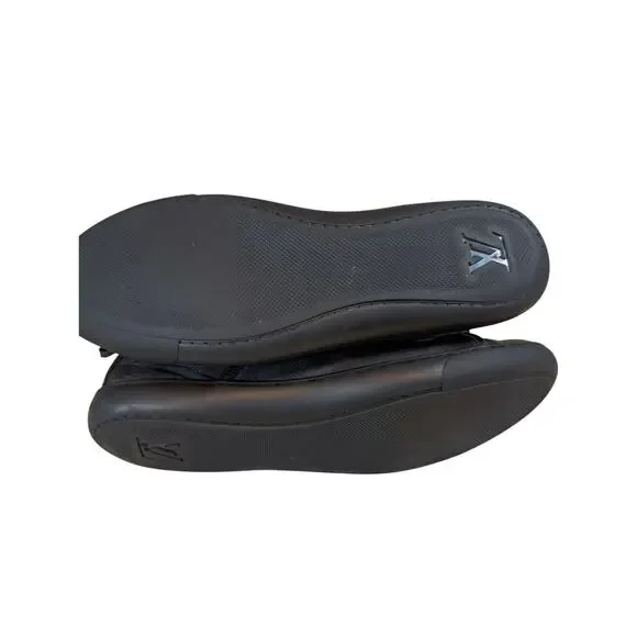 LOUIS VUITTON LV Damier High Top Sneakers Double Zip Black 9.5 Lace Up - Picture 9 of 14